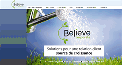 Desktop Screenshot of believecorporate.com